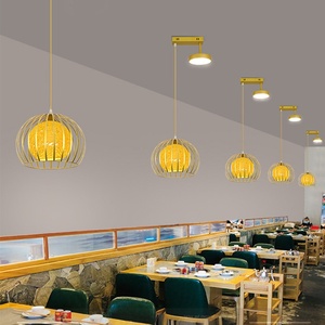 Lustre populaire <span class=keywords><strong>en</strong></span> forme de boulette pour comptoir de bar, idéal pour les restaurants BBQ et Hot <span class=keywords><strong>Pot</strong></span>, construction <span class=keywords><strong>en</strong></span> fer et <span class=keywords><strong>corde</strong></span> de jute, garantie 2 ans - Product Image 3