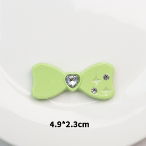 Breloques de luxe de créateur à dos plat, lettres cabochon, ornements artisanaux, décorations en strass, accessoires de marque pour <span class=keywords><strong>le</strong></span> bricolage - Product Image 6
