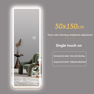 Miroir LED pleine longueur rétroéclairé sans cadre à commande tactile mural pour chambre à coucher et dressing – Vente en gros - Product Image 3