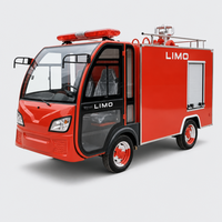 Truk Pemadam Kebakaran Listrik untuk Siaga di Dermaga Tongkang, Baterai 60V 70Ah, Ban Radial Tubeless 165R13, Motor dan Pengontrol 4000W