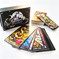 Tarjetas de Juego al por Mayor con Logotipo Personalizado, Tarjetas de Tarot con Lámina Plateada y Guía, Impresión a Color en Papel para Juego de Tarot
