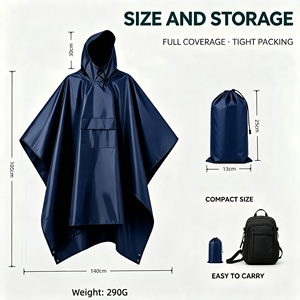 Tenda Multifunzionale Tre-in-Uno per Esterni, Riutilizzabile, Leggera, in Poliestere, per Escursionismo, Alpinismo, Campeggio, Compatta - Product Image 4