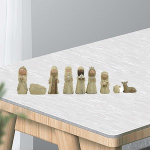 <span class=keywords><strong>Presepe</strong></span> da Interno Sacra Famiglia con Gesù Bambino in Resina Scena della Mangiatoia per Natale Decorazione per Soggiorno - Product Image 6