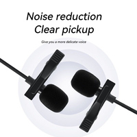 Microphone Cravate Filaire Mini Mir USB Type C 3.5 AUX pour Enregistrement Audio Vidéo Enseignement TikTok VLOG - Grande Vente