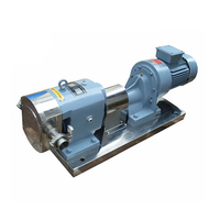 Pompe rotative à lobes 3RP en acier inoxydable de qualité alimentaire pour le traitement de fromages, chocolats, viandes et bières à haute viscosité