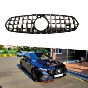 กระจังหน้ารถเมอร์เซเดส-เบนซ์ ซี-คลาส W206 สีดำทั้งหมด พร้อมแถบสีเงิน วัสดุ ABS สำหรับรุ่นปี 2021-2024 - Product Image 1