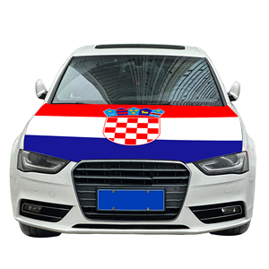 Housse de capot de <span class=keywords><strong>voiture</strong></span> en gros 120x150cm avec drapeau de la Croatie, abordable, résistante à l'usure et durable - Product Image 5