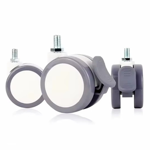 Roulettes pivotantes universelles en nylon pour instruments médicaux, double roulettes pour meubles de cuisine, chambre et soins infirmiers - Product Image 5