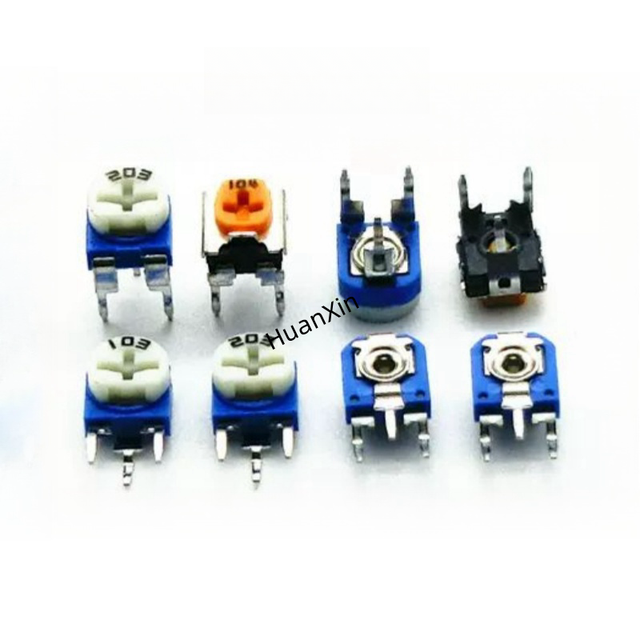 30K/47K/50K/100K/150K/200K/300K/470K/500K/1M/2M RM065 RM063 Trimmer Potentiometer Variable Resistor Adjustable Resistors