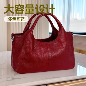 Bolso Tote para Mujer, Color Azul Pavo Real, Cuero PU Suave, Tamaño Mediano, Estilo Boston, Color Sólido, Bolso Moderno para el Trabajo - Product Image 3