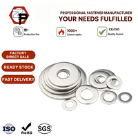 M3 M4 M5 M6 M8 M10 M12 M14 M16 M20 Fastener Din125 Round Flat Washer Stainless Steel 304 A2-70 Flat Washers Plain Finish
