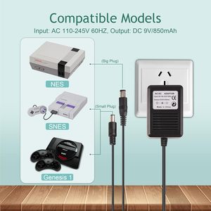 Câble adaptateur d'alimentation secteur 3 en 1, prise US, pour NES Super Nintend SNES <span class=keywords><strong>Sega</strong></span> Genesis II 100-245V, accessoires de <span class=keywords><strong>Console</strong></span>, livraison directe - Product Image 5