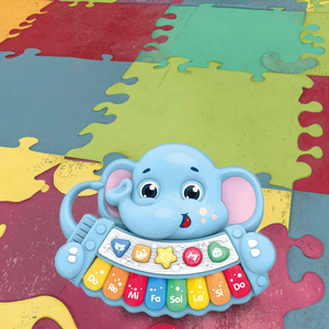 Elephant Piano Toy for <strong>Toddlers</strong> - 8 Key <strong>Keyboard</strong> with LED Lights, 4 Animal Sounds, and 5 Play Modes for Music Learning - Product Image 4