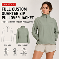 Veste pull active pour femme OEM, légère, perforée, tissée, avec col montant zippé, manches raglan et poches latérales zippées