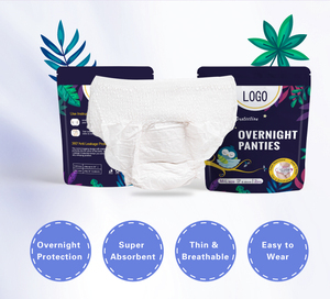 De gran tamaño dama Super suave desechable de la noche a la mañana ropa interior bragas tipo servilleta sanitaria - Product Image 6