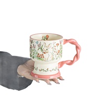 Ensemble de tasses en céramique de style chinois rétro - Cadeau haut de gamme pour la fête des enseignants, cadeau de remerciement pour les filles