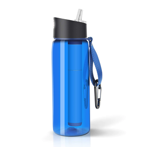 <span class=keywords><strong>Bouteille</strong></span> en plastique directe de survie de camping en plein air portable écologique sans Bpa <span class=keywords><strong>charbon</strong></span> de carbone filtre à eau potable alcaline - Product Image 2
