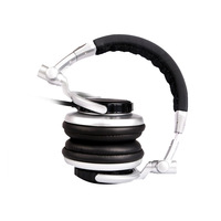 Casque studio professionnel supra-auriculaire, équipement pliable, type dynamique 50 mm, son surround stéréo filaire pour l'enregistrement et le monitoring