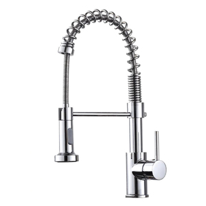 HAIJUN Contemporary Pull Out Spring Flexible <strong>Faucets</strong> Gold Hot And Cold Water Mixer Tap Pull Down Sprayer Kitchen Sink <strong>Faucets</strong> - Product Image 3