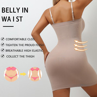 Body gainant en nylon pour femme, style européen et américain, sans bretelles, avec bande de maintien, effet ventre plat, sans couture, couleur unie