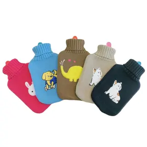 cartoon hot water bottle with knitted toy mini hot water bottle for period