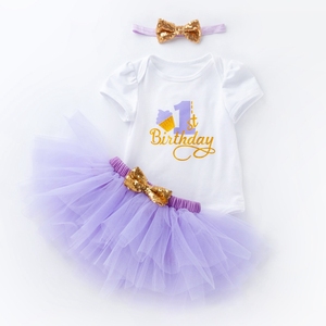 Nuevo Conjunto de Primer Cumpleaños para Bebé, Vestido de Princesa con Encaje y Tutú para Niñas, Ropa para Bebés, Vestido de Bautizo, Primer Vestido Infantil - Product Image 5