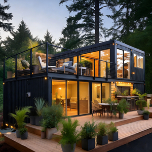 Villa Conteneur Préfabriquée de Luxe Clé en Main ; <span class=keywords><strong>Maison</strong></span> Modulaire en Verre Entièrement Meublée avec Conception 3D et Support d'Installation - Product Image 5