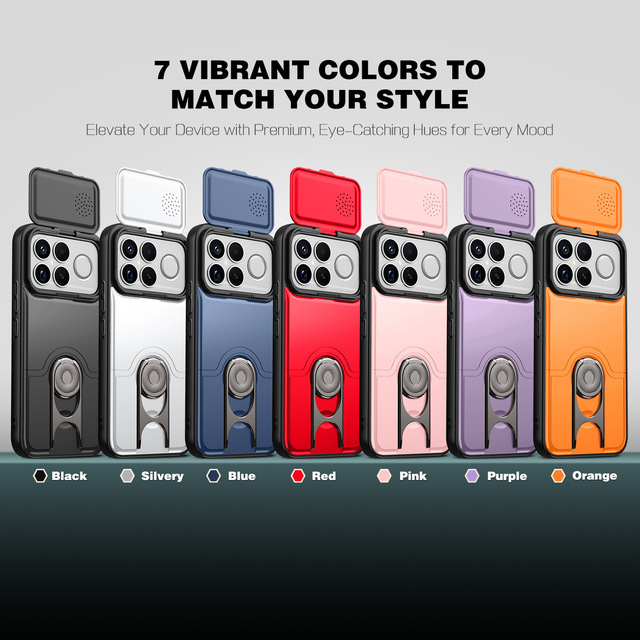 Cross-border for 17 Pro Max Redmi K90 Phone case Lingtuo Push-open Animal Magnetic PCTPU Drop-resistant New XM15T Protective