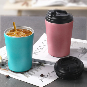 12oz Custom Printed Stainless Steel Vacuum Reusable <b>Coffee</b> Cup Thermal Beer Travel Mug Thermo Customised Logo for Gift - Product Image 2