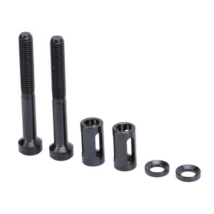 <span class=keywords><strong>2</strong></span> ensembles de supports pour ordinateur de vélo, vis de fixation allongées en alliage de Ti, vis allongées pour support d'ordinateur de vélo, noires - Product Image 6