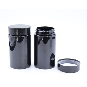 Wholesale Direct supplier PET plastic ROUND shape candy jar container with child resistant Lids