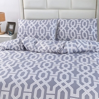 Vente en gros de parures de lit 4 pièces en polyester 100% écologique, imprimées, personnalisables, pour mariage, en gros