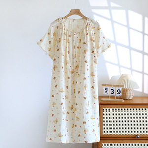 <span class=keywords><strong>Camicia</strong></span> da <span class=keywords><strong>notte</strong></span> da donna in cotone mussola Breezy a manica corta per abiti da <span class=keywords><strong>notte</strong></span> premaman estivi abito da <span class=keywords><strong>notte</strong></span> Casual - Product Image 6