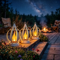 Lampes solaires TSINYE pour l'extérieur, étanches, suspendues, sans flamme, effet bougie, cadeau pour femmes, maman, jardin, patio, cour, allée