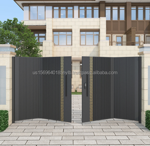 Puerta de garaje eléctrica de cuatro pliegues, material de aleación de aluminio para garaje y patio, hermosa y de alta gama. - Product Image 6