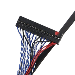 Cabo LVDS FFC de 2 Canais 8-bit 51 Pinos 500mm PVC Preto Macho-Fêmea 20pçs/pacote para HDTV com Resolução 8K e TVs LG de 550mm Pretas - Product Image 2