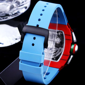 นาฬิกาสปอร์ตอัตโนมัติสำหรับผู้ชาย รุ่น 6501 คาร์บอนไฟเบอร์ คุณภาพสูง หรูหรา พร้อมฟังก์ชั่นโครโนกราฟแบบฟลายแบ็ค  หน้าปัดแซฟไฟร์ - Product Image 5