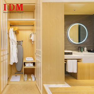 فندق حل بتصميم حديث مخصص IDM في فوشان سرير خشبي فاخر لغرفة نوم فندق 3 4 5 نجوم - Product Image 5