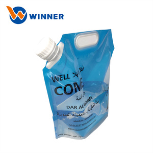 Pochette de bec d'emballage en plastique de savon liquide étanche réutilisable de qualité alimentaire avec buse - Product Image 2