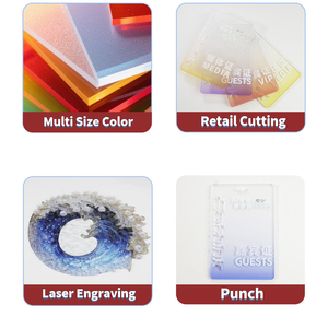 ผู้ผลิตขายส่งแผ่นอะคริลิคสีลูกฟูก สามารถปรับแต่งขนาดได้ - Product Image 3
