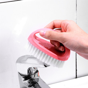 Zenidoo Multifunctional Eco-Friendly Household Cleaning <b>Brush</b> with Plastic Handle for Laundry Clothing Shoes-Silicone Bristles - Product Image 2