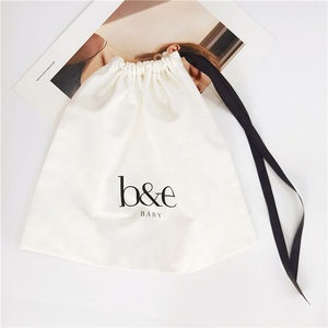 Custom Luxury <b>Drawstring</b> Gift Dust Pouch <b>Bag</b> for Handbags Ribbon <b>Drawstring</b> <b>Bag</b> Shoes Dust <b>Bag</b> With Logo - Product Image 2