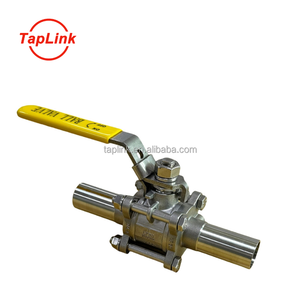 Válvulas de bola de <span class=keywords><strong>1</strong></span> pulgada soldadas manualmente profesionales Acero inoxidable 304/316 1000 Wog DN50 DN65 alimentos/uso médico OEM personalizable - Product Image 3