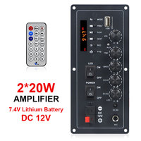 Decodificador de Audio VIRE TWS, Mini Placa Amplificadora de Potencia de Doble Canal con Batería de Litio de 7.4V para Uso en Exteriores