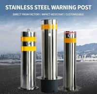 Poteau de signalisation routière en acier inoxydable 201/304 galvanisé à chaud, pour allée résidentielle, sécurité routière, 219 mm, IP68, 1,2 m de haut