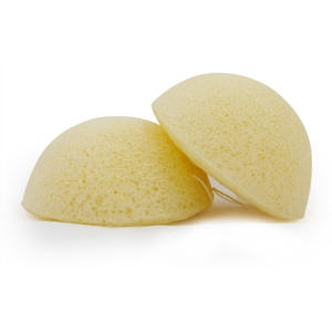 Éponge faciale en konjac naturelle, exfoliante douce, nettoyante en profondeur, éponge de lavage du visage, emballage personnalisé, soin de la peau, éponge en konjac - Product Image 1