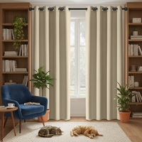 Rideaux occultants modernes en polyester tissé imprimé à chaud, haute occultation, isolants, personnalisables, toutes saisons, pour salon et chambre