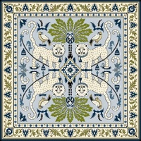 Alas Meja Mahjong Amerika Ukuran 80x80cm, Anti Slip, Tahan Air, Jacquard, Bebas Lipatan, untuk Permainan Kartu Poker