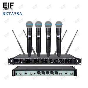 ระบบไมโครโฟนไร้สายแบบมือถือ 4 ช่อง AD4Q BETA87A KSM8/9/11 พร้อมตัวรับสัญญาณสำหรับร้องเพลง - Product Image 2