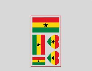 Tatuajes Temporales de Senegal, Decoraciones Temáticas para Fiestas de Cumpleaños, Suministros, Pegatinas de Tatuajes, Premios Escolares para Niños y Niñas - Product Image 5